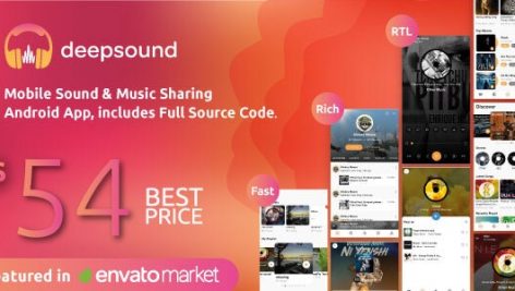 پروژه DeepSound | سورس کد سرویس به اشتراک گذاری موسیقی در اندروید