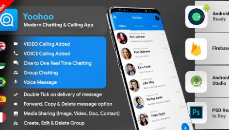 پروژه YooHoo | سورس کد اپلیکیشن مشابه تلگرام